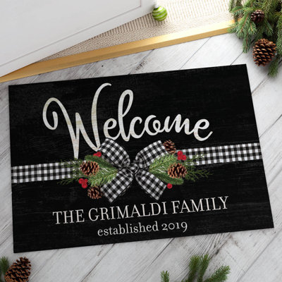 Chloe-Elise Non-Slip Christmas Outdoor Doormat