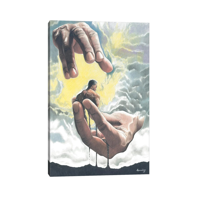 Creation Of Man by Manasseh Johnson - Painting on Canvas, Wrapped Canvas, 66.04 cm H x 45.72 cm W x 3.175 cm D