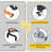 Launda 3-Level Freestanding Adjustable Kayak Rack With Padded Arms And Lockable Wheels
