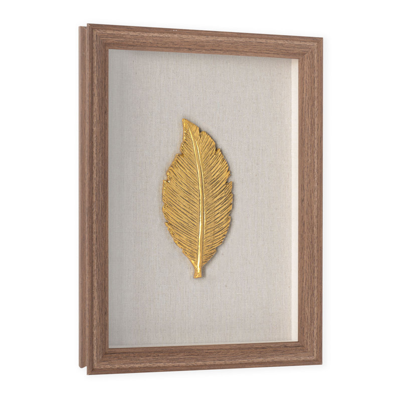 " Golden Leaves 2 Shadow Box "