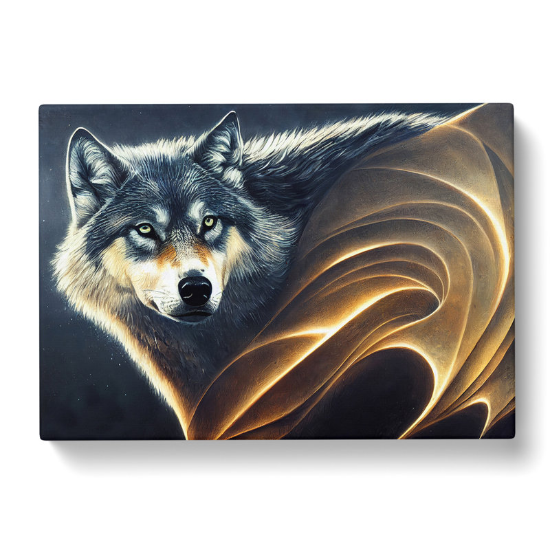 Awe Inspiring Wolf - Wrapped Canvas, 35cm H x 50cm W x 3cm D