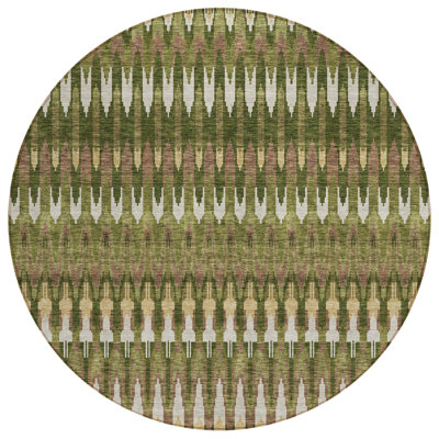 Washable Abstract Indoor / Outdoor Rug