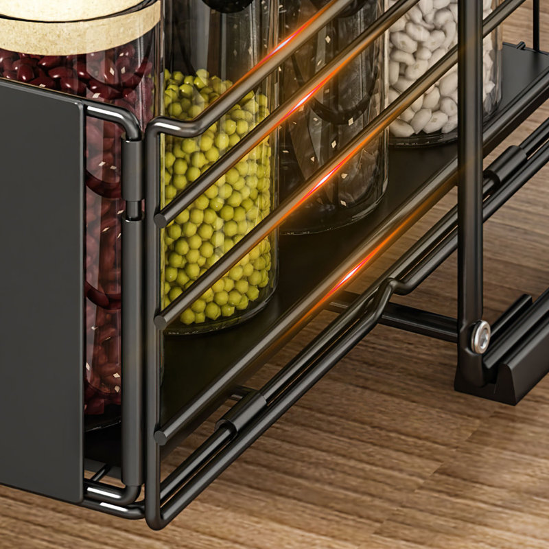 Cabinet Shelving Rack, Black