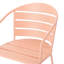 Mobilier d'extérieur en fer - Style bistro en corail