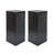 Wood-Look Square-Column MGO End Table, H33.75",Wood-Like Distressed Finish, Mix With Different Heights, Indoor Outdoor Use,Black Color-2051778564-2051778561