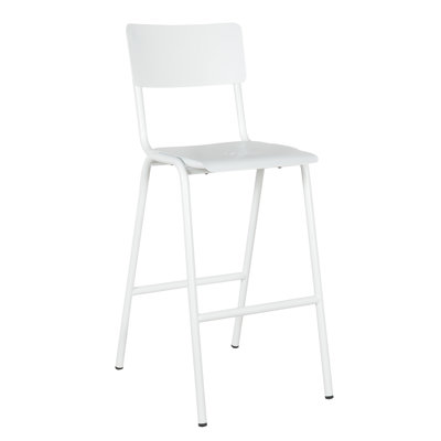 M-94515 Metal Outdoor Bar Stool Frosted Black