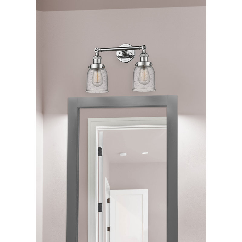 ClipperCove 2 - Light Dimmable Vanity Light, 6 Watt Vinage LED Bulb, Seedy, Polished Chrome