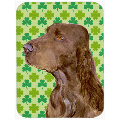 Shamrock Lucky Irish Glass Cutting Board
