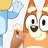 Bluey and Bingo Character Blue Wall Decals