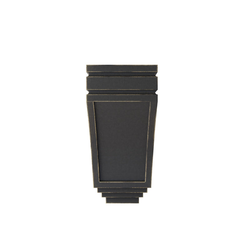 Corbeau moyen en bois San Juan, H 10,5 po x l 5 po x P 6 po, Noir