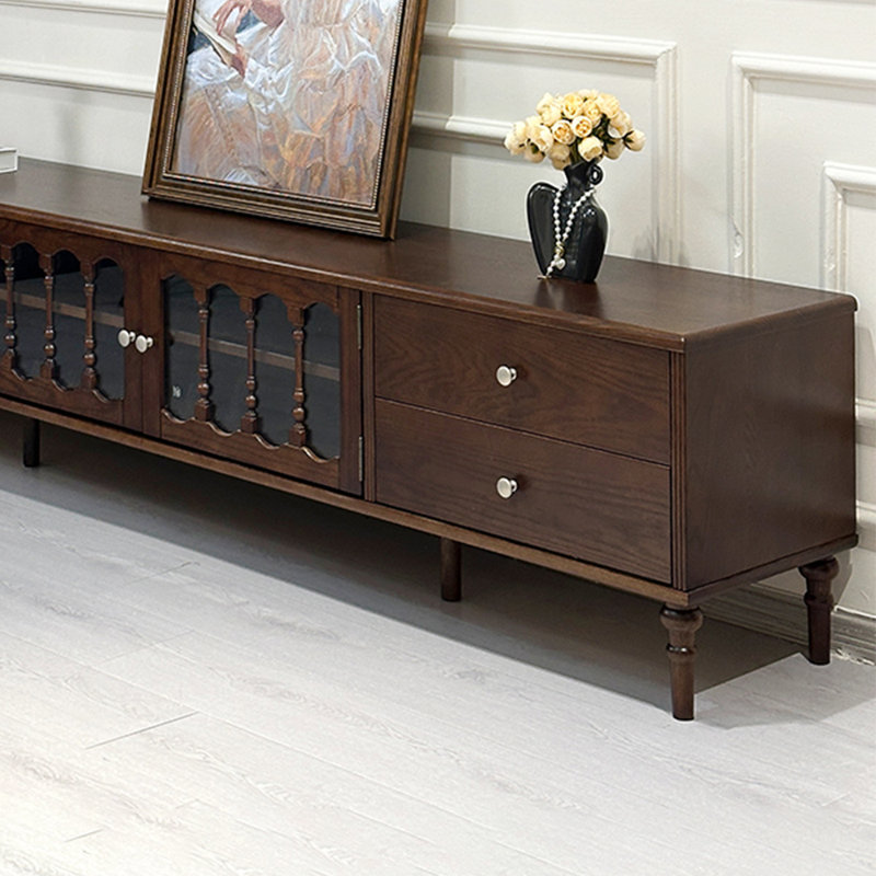 Meuble télé rétro classique durable, 86.61"
