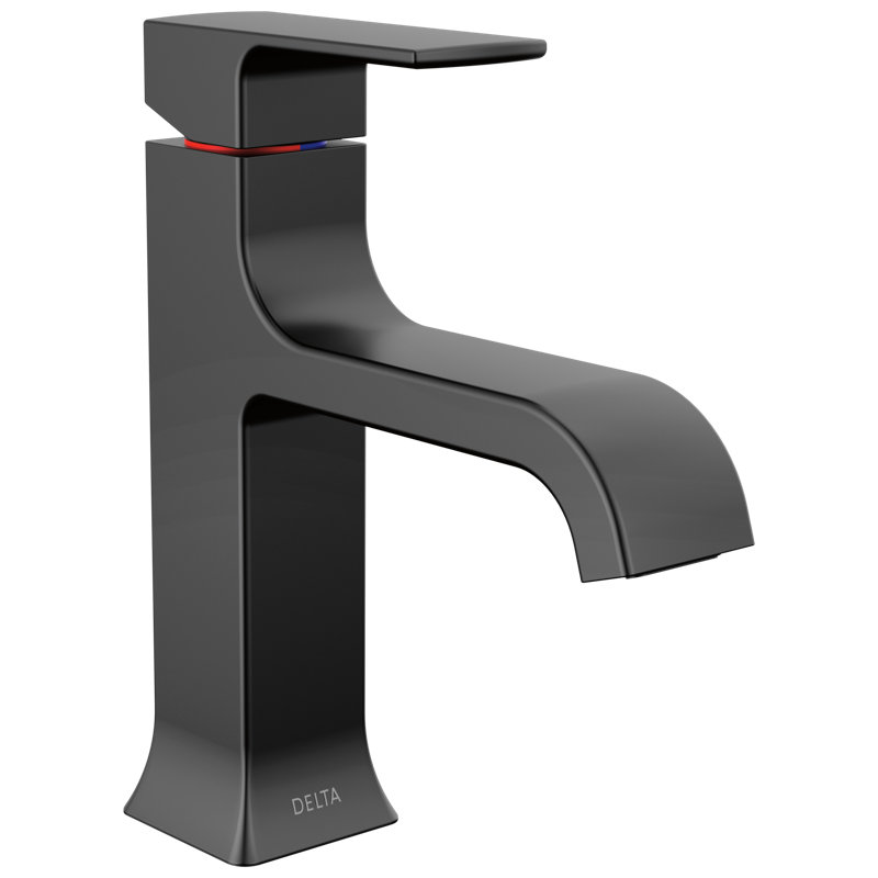 Robinet de salle de bain Velum, Noir mat