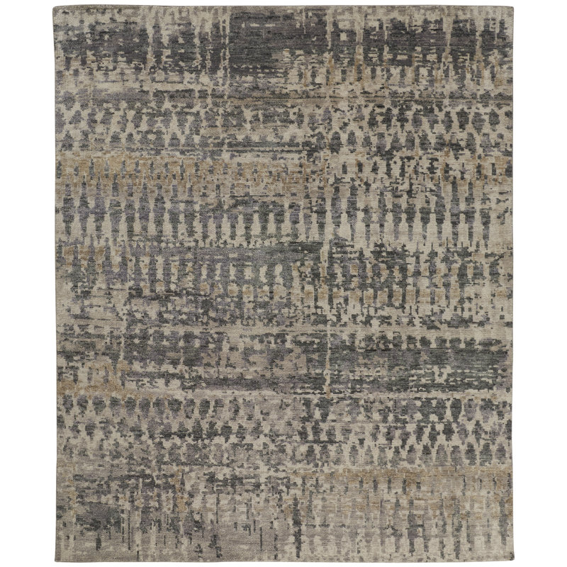 Tapis en laine Oene, Rectangle 5 pi 6 po x 8 pi 6 po
