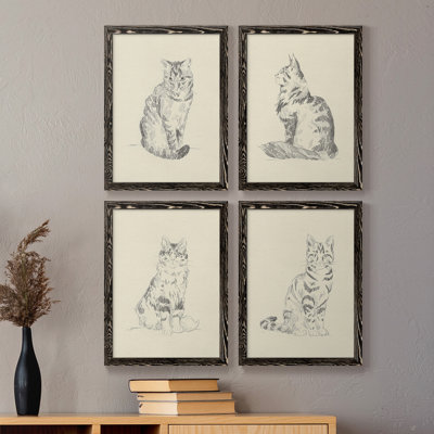 Toile encadrée de qualité supérieure House Cat I - prête à être accrochée