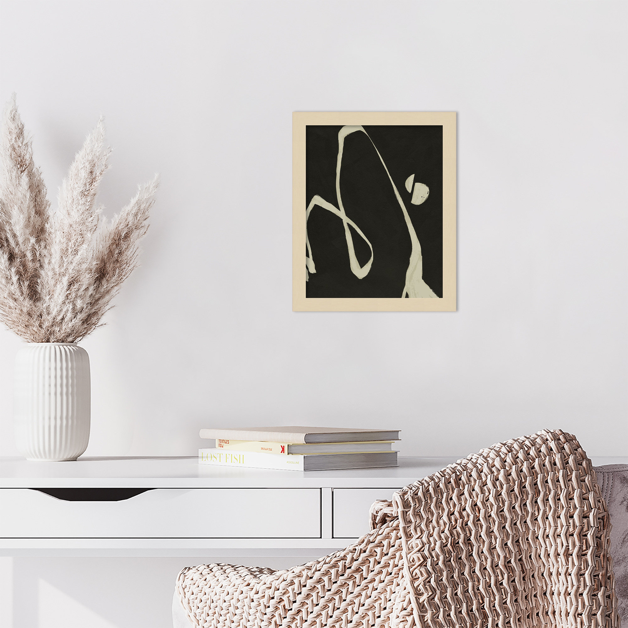 Neutral Spring II by Jacob Green, 13" H x 11" W x 1" D, Brown