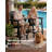 Borghild HIPS Outdoor Adirondack Chair Set with Removable Tray Plastic Patio Bar Stools-977092823