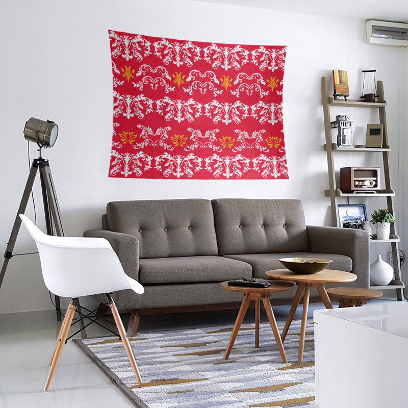 Tapisserie baroque en microfibre Kansas City Football, H 88 po x l 104 po, Rouge / Blanc / Jaune