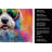 Old English Sheepdog Hippie Dawg Kitchen Towel