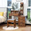 Ensemble de coiffeuse avec tabouret et miroir Dannyell-907347833