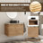 Eaton 30'' Wall Mounted Bathroom Vanity Set with Engineered Stone Top-572264986