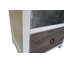 Iron 43cm W Manufactured Wood Bedside Table