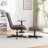 Trunnell Faux Leather Tufted Swivel Accent Chair-281922931
