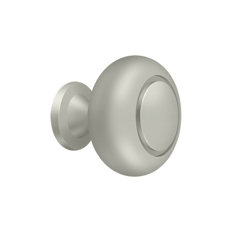 Mushroom Knob, Brushed Nickel