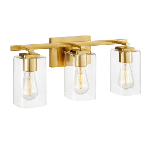Wayfair | 3 Light Gold Bathroom Vanity Lighting You'll Love in 2024