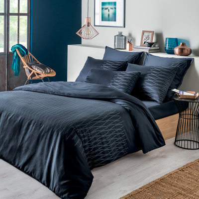 Jaelanie Black/White 120 TC Duvet Cover