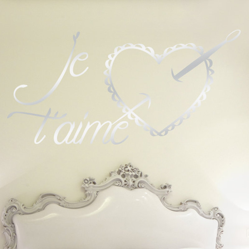 Wall Decal, Medium, Shiny Silver