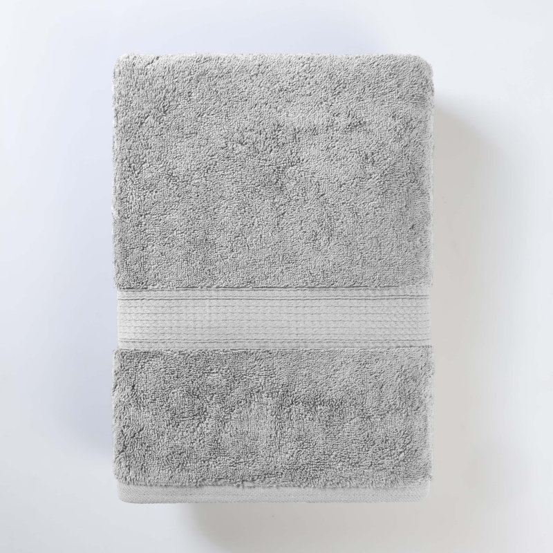 Payten Classic Certified Egyptian Cotton Bath Towel, Soft Gray