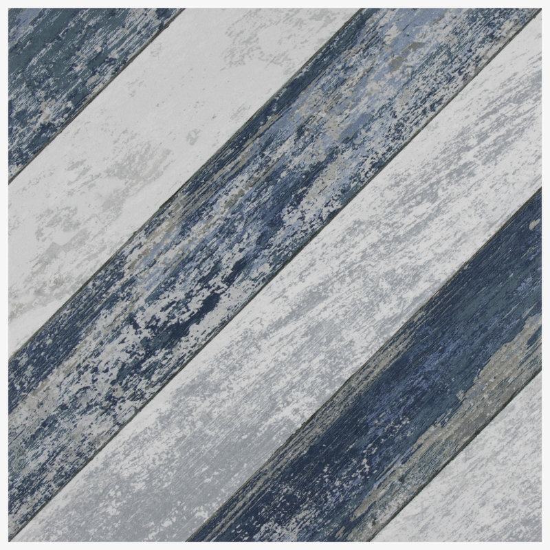 Cassis Sete 10" x 10" Porcelain Wall & Floor Tile, Blue