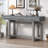 Elegant Console Table with Three Drawers, Extra Long Entryway Table for Entryway, Hallway, Living Room, Foyer, Corridor-2000351672