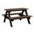 Antique Mahogany Top/Black Base