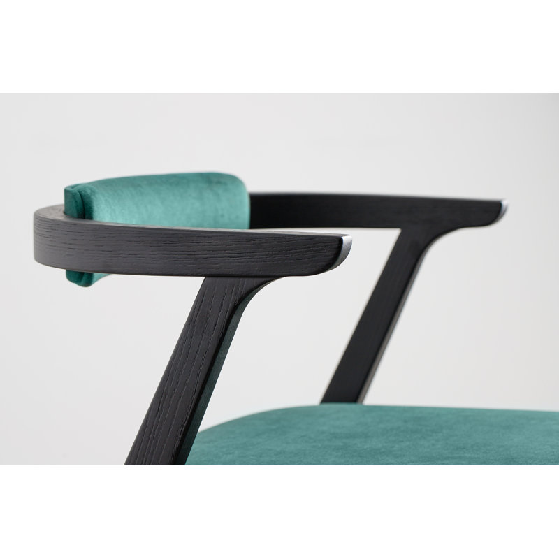 Ellis Dining Chair, Green, Black