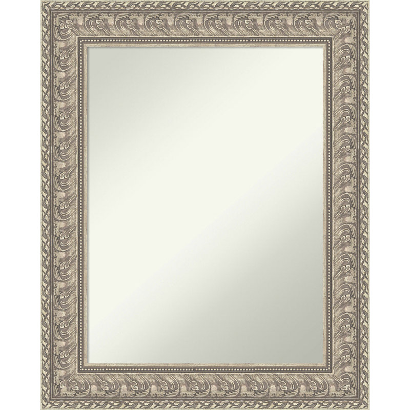 Sydney Silver Non-Beveled Framed Wall Mirror, 30.5" x 24.5"