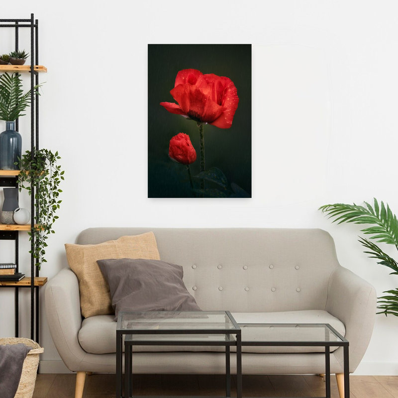 «Mother Is My Umbrella», art mural contemporain abstrait, H 24 po x l 16 po
