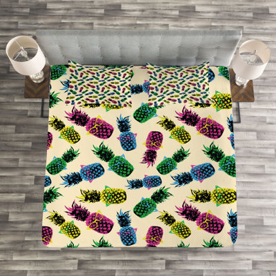 Affer Green/Blue Bedspread