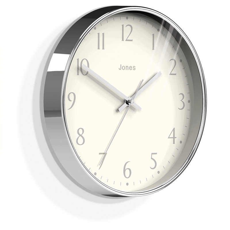 Acrylic Wall Clock, Chrome