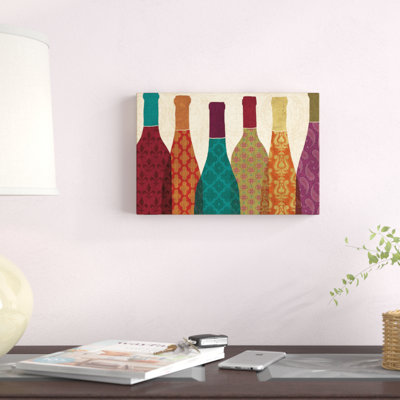 Wine Collage I by Veronique Charron - No Frame Print on Canvas