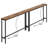 Narrow Console Table With Outlet(Rusitc Brown)