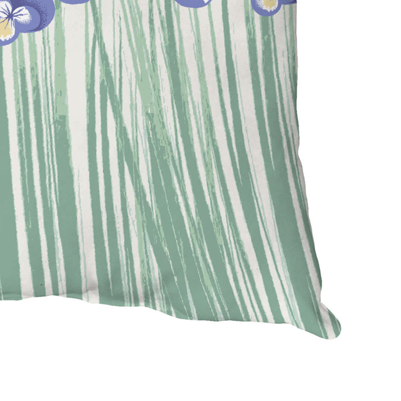 Housse et insert rectangulaires en coton, Violet, 20 po X 20 po