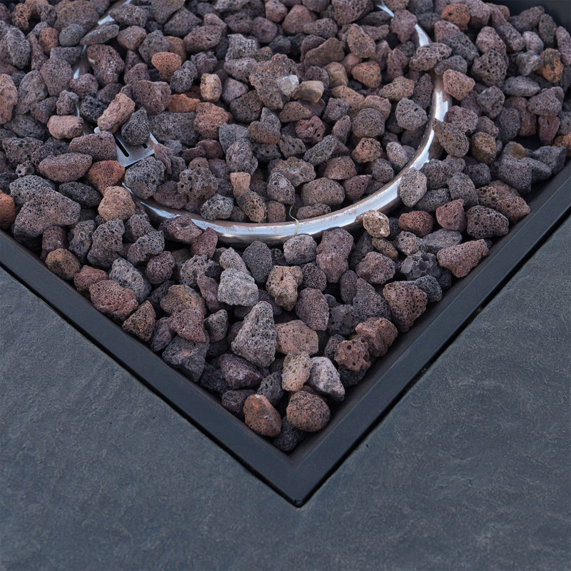 STONEWALL 32” SQUARE PROPANE FIRE PIT.