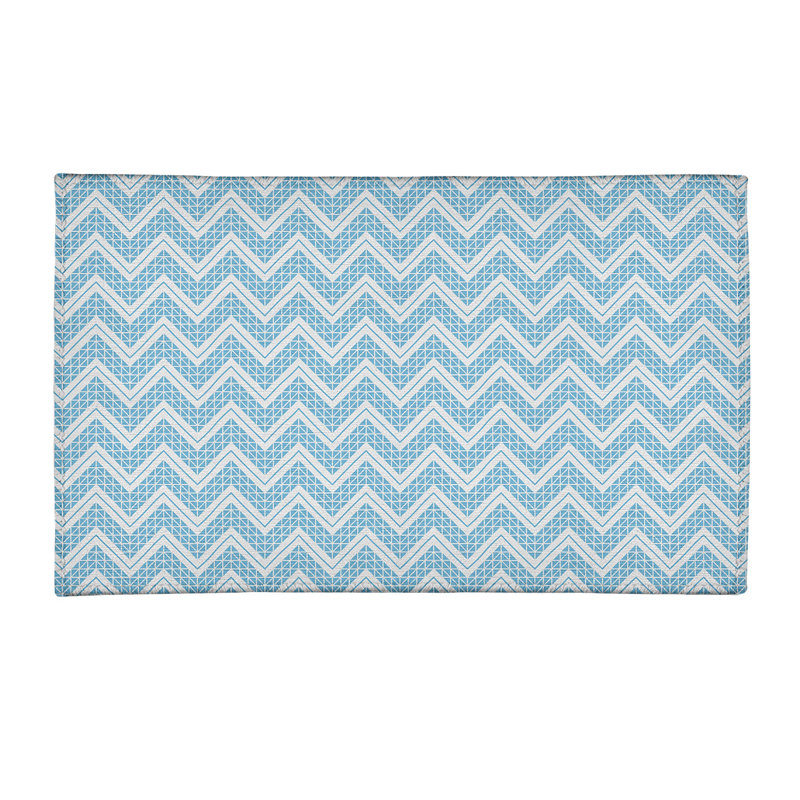 Chenille Chevron Indoor Rug, Rectangle 3' x 5'