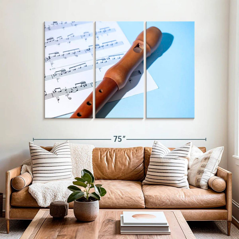 Wooden Recorder, 42" H x 65" W