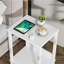 Table de bout, table d'appoint, ensemble de 2, tables de chevet avec rangement à 2 niveaux ...