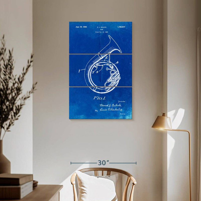Affiche «Faped Blueprint Sousaphone Laelle», H 57 po x l 36 po