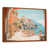 Toile avec cadre flottant brun