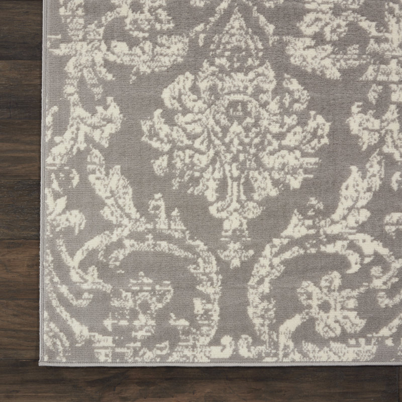 Rosemead Damask Indoor Rug, Rectangle 8'6" x 12'