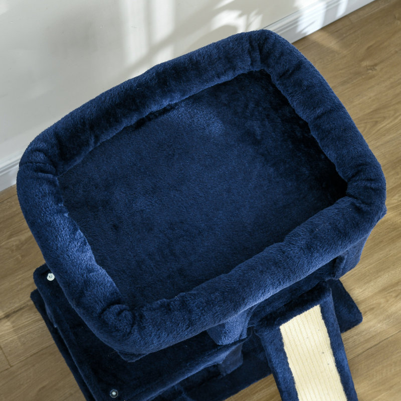 210.82cm H Cat Tree, Blue